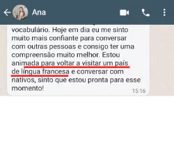 Depoimento da aluna Ana