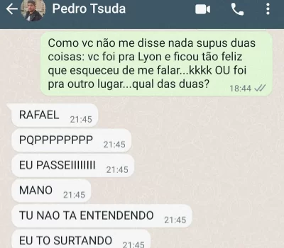 Depoimento do aluno Pedro Tsuda